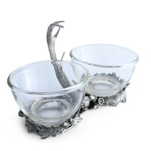 Vagabond house FALLEN ANTLER DOUBLE GLASS DIP BOWL